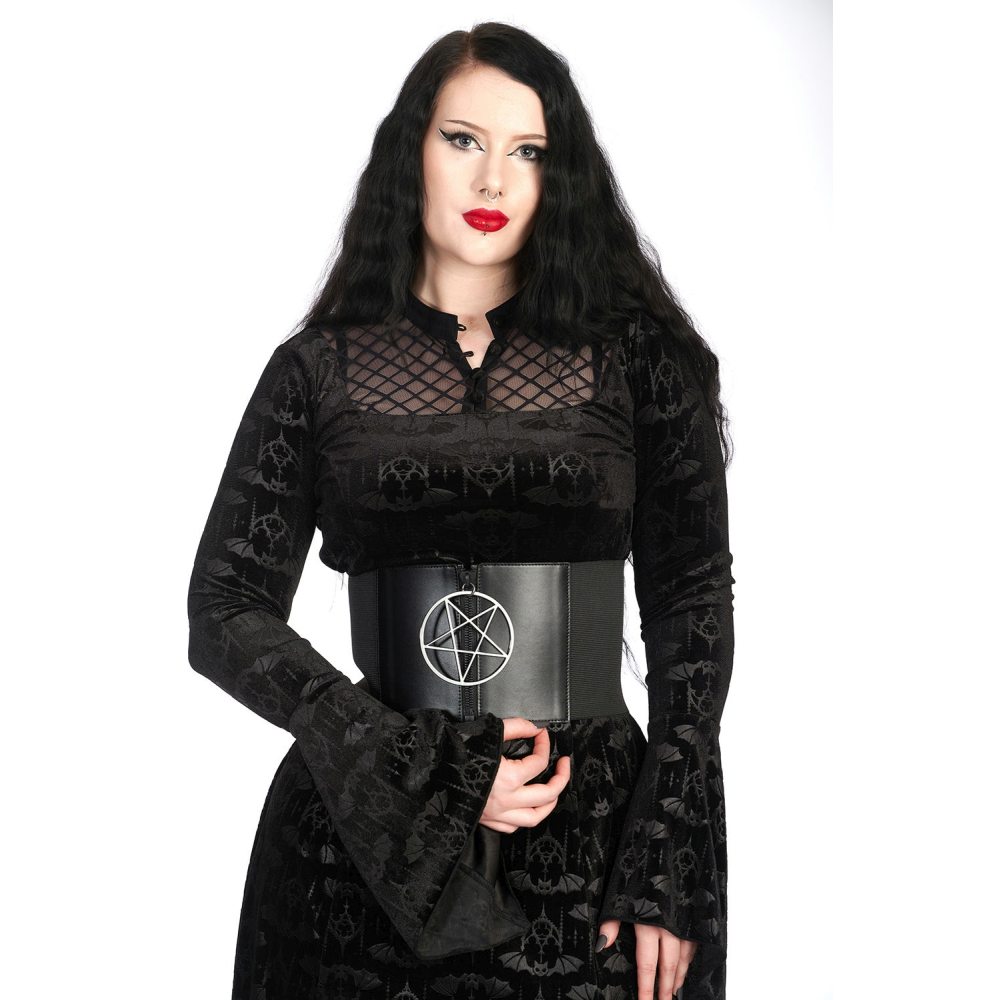 Banned - Carbon Wide Taille riem - Zwart